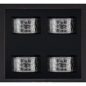 Servilletero navideño y cualquier decoración festiva, servilletero creativo de plata, forma redonda para la decoración de la Mesa del hogar, corbata de tejido - Product Image 2