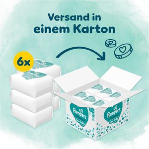 Couches Pampers Harmonie Taille 3, 186 couches, 6 kg-10 kg, Protection douce pour la peau avec 100% PampersProtection - Product Image 6