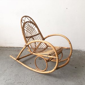 Fauteuil à bascule en rotin de luxe pour adultes, mobilier de jardin et de patio, chaises en osier durables faites à la main, vente en gros - Product Image 5