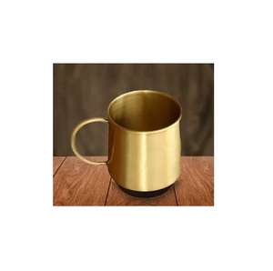 Good Quality Indian Manufacturer Handmade Coffee <b>Mug</b> Top Design Brass Handcrafted Items At Wholesale Price - Product Image 1