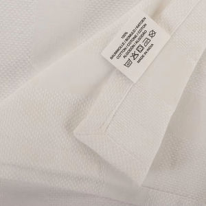 100% ensemble de serviettes en satin de coton à séchage rapide serviette en lin solide blanc tissé pour la maison hôtels restaurants utilisation durable de la cuisine - Product Image 1