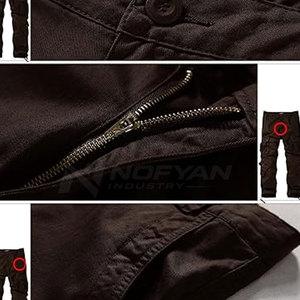Pantalon cargo moderne pour homme, coupe ample, tissu respirant, idéal pour la randonnée, le travail, la gym, les tenues décontractées, pantalon cargo classique pour homme - Product Image 5