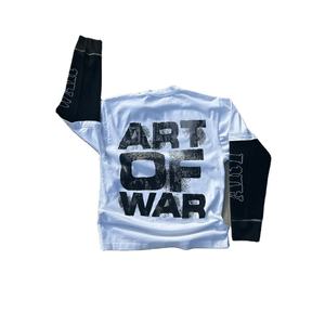 Superventas de ropa de calle personalizada de alta calidad de doble capa de manga larga 100% algodón precio al por mayor cuello redondo Camiseta para hombres - Product Image 1