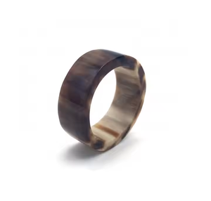 Buffalo Horn Ring Daily Women Jewelry for Customized Size with Handmade by crescent <b>crafts</b> - Product Image 2