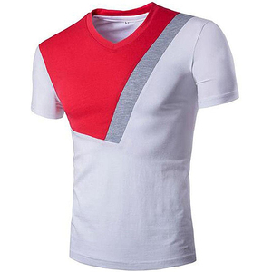 Camisetas con Logotipo Personalizado, Diseño de Moda, Bloques de Color, Camisetas Transpirables para Hombre, Cuello Redondo, Deportivas, Casuales, de Algodón, Manga Corta - Product Image 6