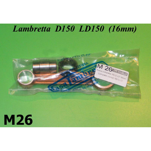 ชุดก้านสูบครบชุด 16 มม. พร้อมสลักก้านสูบ สำหรับ Lambretta D + LD 150cc - Product Image 1