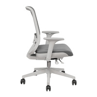 Chaise de bureau ergonomique avec coussin lombaire réglable, dossier en maille nylon, base en acier, rotation à 360°