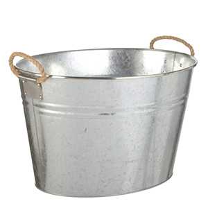 Wholesaler Ice <b>Bucket</b> Galvanized Metal <b>Drink</b> Wine Cooler With Rope Handle for Parties Clubs Bar ware Ice <b>Buckets</b> - Product Image 1
