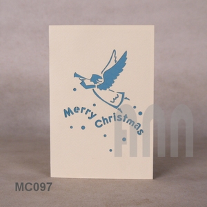 Customizable 3D Pop-Up Christmas & New Year Angel Greeting Card – Traditional Handcrafted <b>Paper</b> Design with Matte Varnish, Offse - Product Image 4