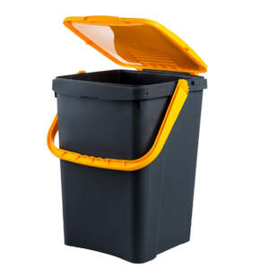 Ecoplast <b>Large</b> Plastic Waste Separation <b>Bin</b> Book-Opening Design Flexible Non-Deformable Resistant All Temperatures for Recycling - Product Image 1