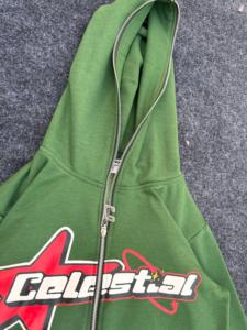 Sweat à capuche zippé personnalisé en molleton épais 500 g/m², écologique, vintage, effet vieilli, coupe oversize, délavé à l'acide, imprimé effet soleil délavé - Product Image 6
