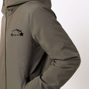 Veste Softshell Imperméable de Sport pour Hommes avec Fermeture Éclair Respirante Entraînement Haute Rue Hiver OEM Tissu Respirant - Product Image 5