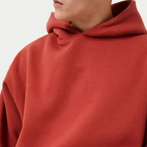 Sweat à capuche pour homme avec logo personnalisé, streetwear surdimensionné, pull d'hiver chaud en polaire à capuche - Product Image 3