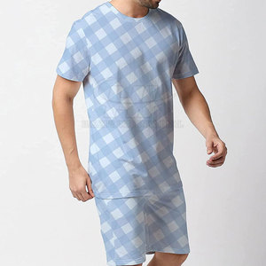 Ensemble T-shirt et short décontracté moderne respirant de haute qualité pour homme, tissu doux au toucher, conçu pour le confort estival, les voyages et la maison - Product Image 3