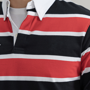 ชุดกีฬาผ้าโพลีเอสเตอร์100% สำหรับผู้ใหญ่เสื้อรักบี้มืออาชีพระบายอากาศได้ดี - Product Image 5