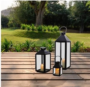 New Style Traditional Metal in Iron Black in Color Candle Holder for Home Decoration Candle <b>Lamp</b> Room Decoration Candle <b>Lantern</b> - Product Image 1
