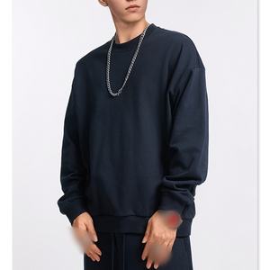 Offre Spéciale haute qualité personnalisé manches longues unisexe marron à capuche hommes lourd coton blanc goutte épaule déchiré sweats à capuche hommes - Product Image 3