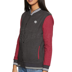 Meilleure veste décontractée d'hiver pour femme, style Letterman, confortable, respirante, séchage rapide, tricotée, motif uni, coton de haute qualité, avec logo - Product Image 2
