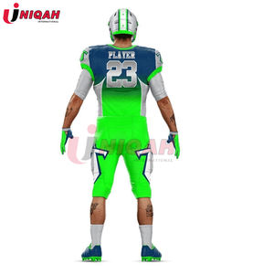 ชุดกีฬาอเมริกันฟุตบอลสไตล์โดดเด่น ราคาขายส่ง ผลิตตามสั่ง ระบายอากาศได้ดี ผ้าโพลีเอสเตอร์/คอตตอน ชุดกีฬาแบบสั้นสำหรับทุกเพศ - Product Image 5