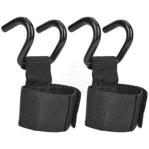 Ganchos de gimnasio de levantamiento de pesas de neopreno de alta calidad 2025 antideslizantes ecológicos al por mayor - Product Image 1