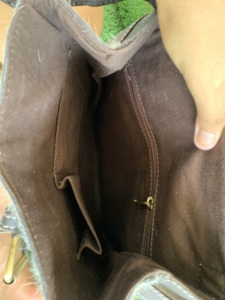 Mochila Occidental Ligera Unisex Personalizada de Lona Marrón y Blanca Vintage con Forro de Lona, Botón de Cuero Vacuno Repujado a Mano Duradero - Product Image 5