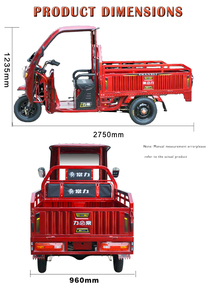CHANGLI 60v triciclo elettrico Cargo <span class=keywords><strong>a</strong></span> corpo aperto <span class=keywords><strong>a</strong></span> tre <span class=keywords><strong>ruote</strong></span> con motore elettrico - Product Image 4