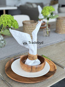 Anillos para Servilletas de Ratán Estilo Rústico Premium de Tradebyd, Elegantes y Ecológicos, para Recuerdos de Boda y Decoración - Product Image 4