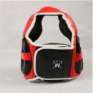 Protección para la cabeza hecha de cuero PU genuino para adultos, ropa de boxeo, cascos de combate, casco de protección para la cabeza, Unisex, - Product Image 4