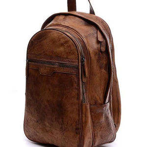 Mochila de cuero artesanal para viajes, bolsa segura, precio al por mayor, negocio clásico hecho a mano, descuento directo de fábrica a granel - Product Image 1