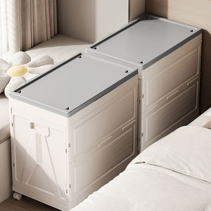Plastic Foldable Lidded <strong>Bedding</strong> Storage Box for Closet Store <strong>Bedding</strong> &amp; Save Space with Foldable Lidded Dustproof Design - Product Image 1