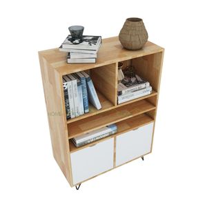 Rubber Wood Hairpin Leg Display <b>Shelf</b> KS68034-PINLEG Decorative Storage Solution - Product Image 1