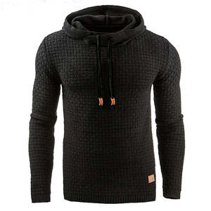 Sudadera con Capucha Casual de Invierno para Hombre, Color Sólido, Estilo Moderno, Corte Regular, Felpa, Transpirable, Secado Rápido - Product Image 3