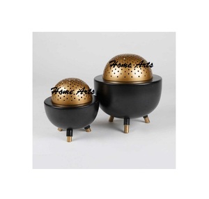 Home Decorative Bakhoor <b>Oud</b> Burner Antique Design Iron Black Color <b>Incense</b> Bakhoor Burner For Best Selling - Product Image 1