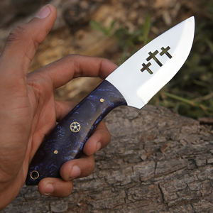 Tendencia 8 "Hecho en fábrica Precio bajo Cuchillos de caza hechos a mano D2 Acero Acampar al aire libre Uso Cuchillo desollador con mango de resina - Product Image 3