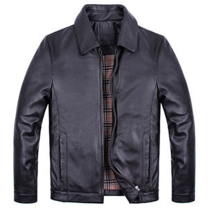 Wholesale US Size <b>Men</b> Leather <b>Jacket</b> Plus <b>Velvet</b> Winter Coat Motorcycle Reversible Waterproof Eco-Friendly Front Logo <b>Men</b> <b>Jacket</b> - Product Image 1