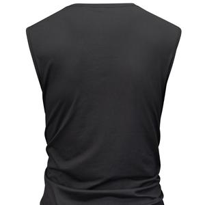 Camiseta sin mangas para hombre de punto con cuello redondo y lavado con lejía bordada personalizada, camiseta de verano informal y transpirable sin mangas Vintage para gimnasio - Product Image 5