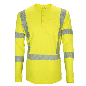 Customize New Product Men T <b>Shirt</b> Custom Logo Hi Vis Long Sleeve <b>Flame</b> Resistant Cotton Tee <b>Shirt</b> for Men - Product Image 5