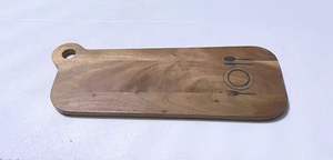 Tabla de cortar de madera y mármol hecha a mano de diseño único con herramientas de cocina tabla de cortar de queso de frutas verduras personalizada - Product Image 3