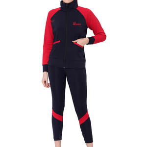 Chándal de mujer de invierno de calidad superior Diseño de dos piezas Tu propio chándal de manga larga para mujer - Product Image 1