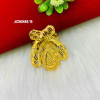 Nouveau design – Ensemble collier et pendentif chaîne fleur plaqué or pour femme – Bijoux fantaisie en laiton