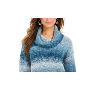 Maglione Casual da Donna Style & Co in Bouclé Sfumato Blu Navy Taglia Grande per l'Inverno - Product Image 2