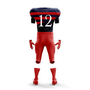 ชุดกีฬาอเมริกันฟุตบอลหลายสีชุดเครื่องแบบเล่นฟุตบอลอเมริกันผ้าทวิลดีไซน์ตามสั่ง - Product Image 6
