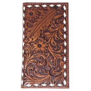 Bolso Ejecutivo de Cuero Genuino Hecho a Mano Estilo Rústico con Protección RFID, Acabado Natural, Amplios Compartimentos para Tarjetas y Efectivo, Cierre Abierto, Regalo Perfecto para el Verano - Product Image 3