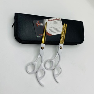 Goud Wit Zwart 6 Inch Professionele Roestvrijstalen Kappersschaar <span class=keywords><strong>Premium</strong></span> Kwaliteit Kappersschaar Haarschaar