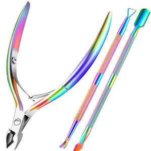 Coupe-ongles professionnel de luxe robuste, portable, en acier inoxydable, lame droite, ouverture large, pour ongles épais - Product Image 1