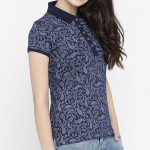 Polos pour femmes personnalisés de haute qualité 100% coton imprimés par sublimation abordables et élégants - Product Image 3