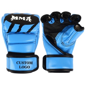 Wholesale Top Design Half-Finger Grappling Gloves for <b>Boxing</b> and Martial Arts Custom Logo MMA Gear - Product Image 4