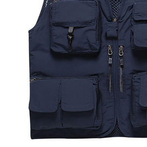Gilet cargo décontracté d'hiver pour hommes Gilet respirant multi-poches personnalisé pour le travail en plein air et la randonnée Service OEM disponible - Product Image 5