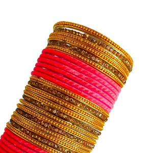 Ensembles de bracelets en verre fabriqués à la main personnalisés hautement polis Bracelets en verre de pierre naturelle pour les filles - Product Image 5