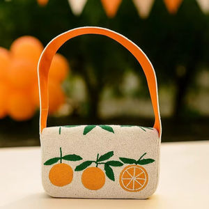 Durable Lightweight Bridal Pearl Wristlet Strap <b>Gold</b> Beaded Wedding <b>Clutch</b> <b>Bag</b> for Brides Honeymoon Mother's Hen Party - Product Image 6